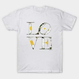 LOVE Letters April Birth Month Flower Daisy T-Shirt